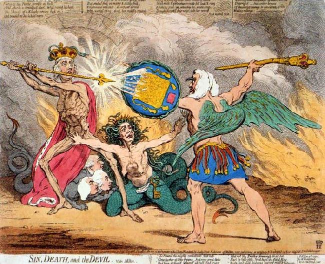 James Gillray Sin, Death and the Devil china oil painting image